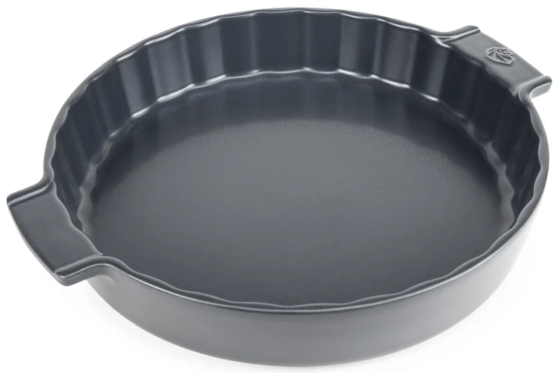 Tourtière Peugeot Appolia en céramique ardoise diamètre 28cm