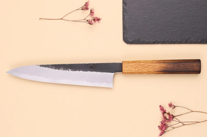 Couteau de chef 21cm japonais artisanal Hado Sumi WS2
