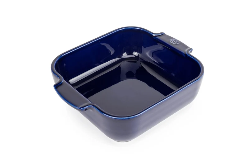 Plat four carré Peugeot Appolia en céramique bleu