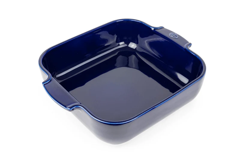 Plat four carré Peugeot Appolia en céramique bleu