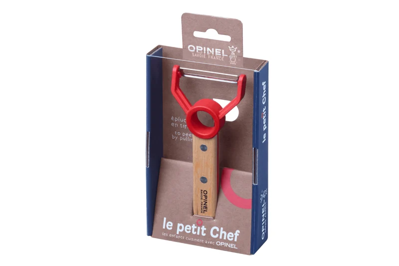 Éplucheur Opinel Le Petit Chef 13cm manche en bois de hêtre