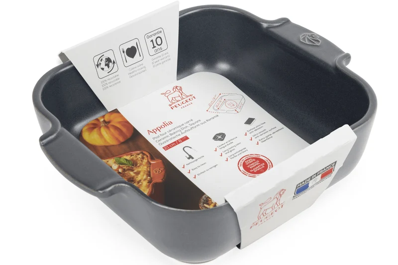 Plat four carré Peugeot Appolia en céramique ardoise