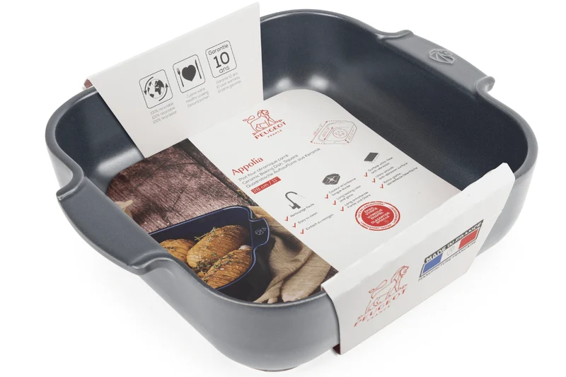 Plat four carré Peugeot Appolia en céramique ardoise