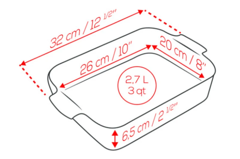 Plat four rectangle Peugeot Appolia en céramique ardoise