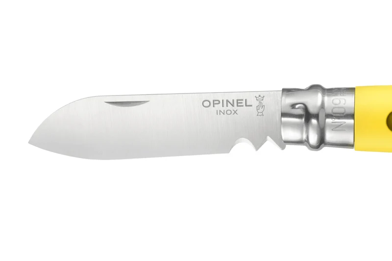 Couteau pliant Opinel Bricolage n°09 lame 8cm manche polyamide jaune