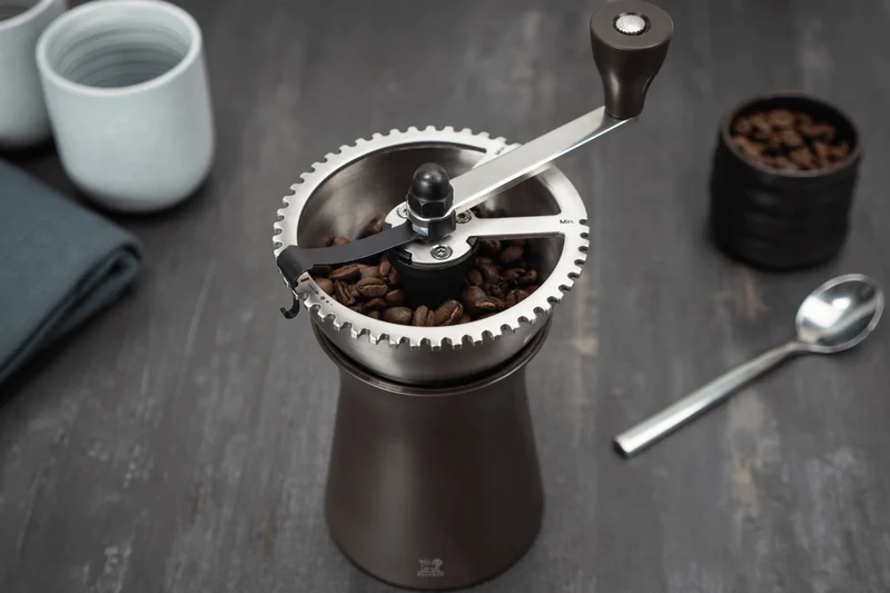 Moulin à café manuel Peugeot Kronos en inox / polymère noir 19cm