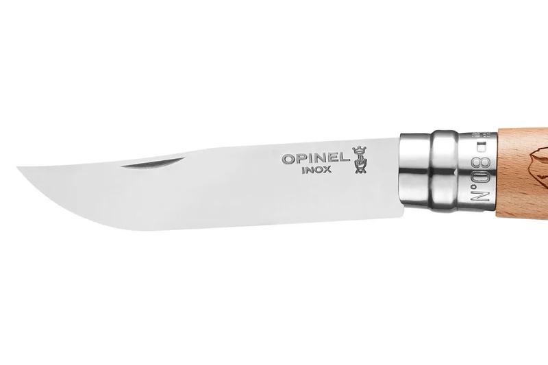 Couteau pliant Opinel Tradition Gravures Velo n°08 lame 8,5cm manche hêtre