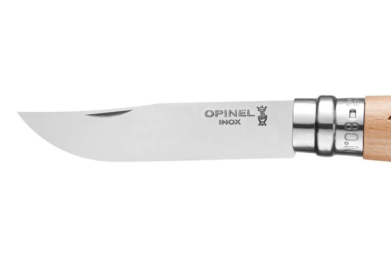 Couteau pliant Opinel Tradition Gravures Rando n°08 lame 8,5cm manche hêtre