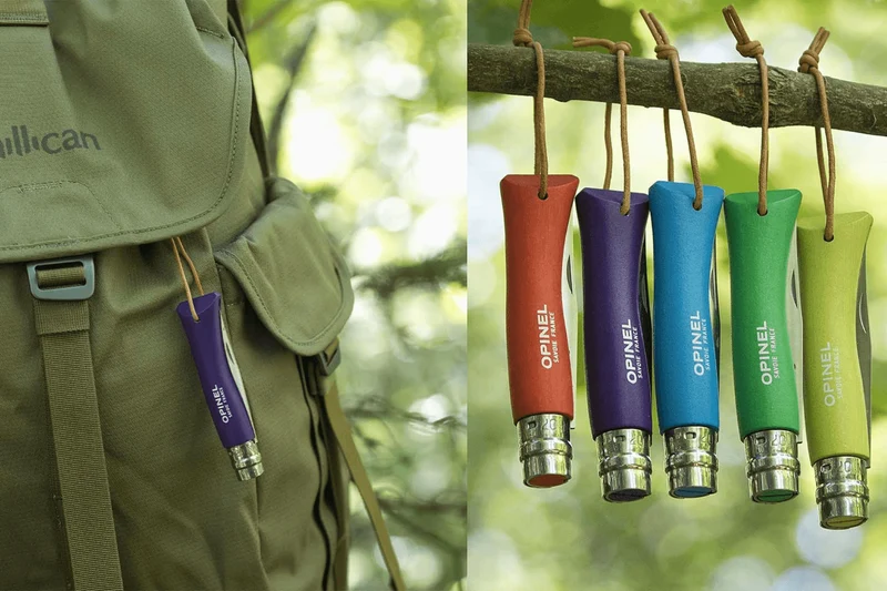Couteau pliant Opinel Baroudeur Colorama n°07 lame 8cm manche charme violet
