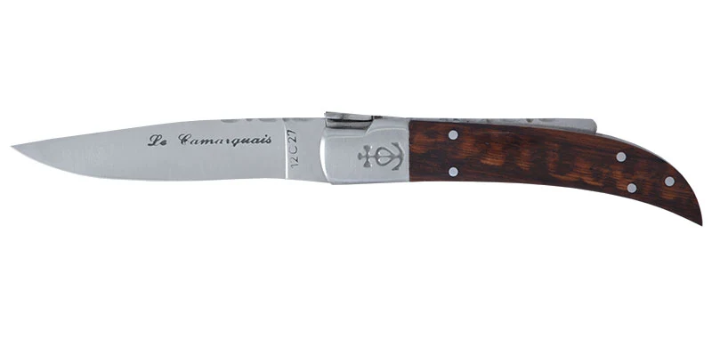 Couteau N°10 Trident forgé Amourette brossée Le Camarguais