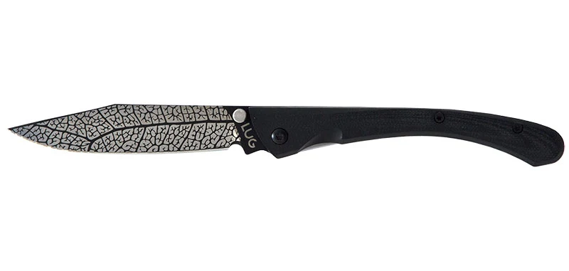 Couteau de Poche C63 Feuille Noir Lug