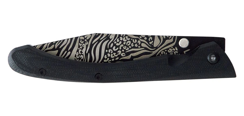 Couteau Pliant C63 Animal Noir Lug