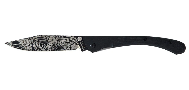Couteau de Poche C63 Fleurs Summer Noir Lug