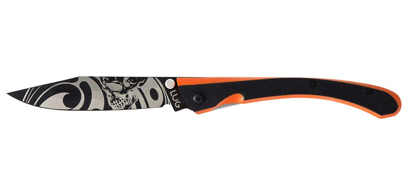 Couteau C63 Bad Boy Noir/Orange Lug