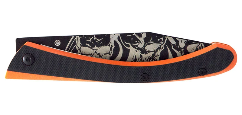 Couteau C63 Bad Boy Noir/Orange Lug