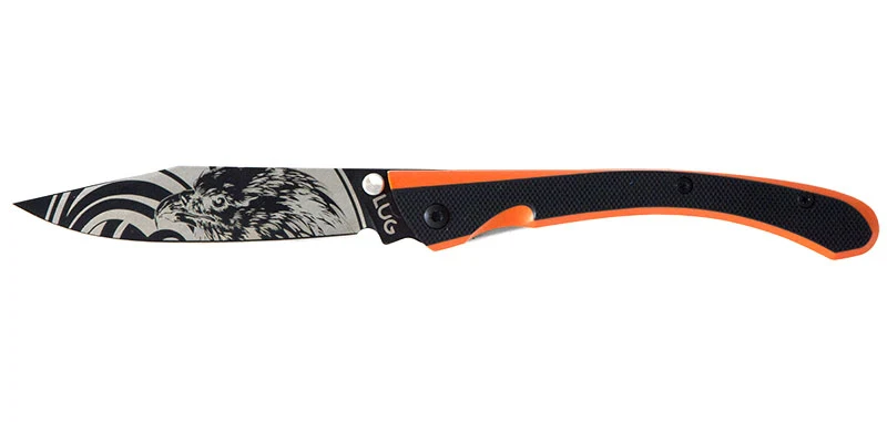 Couteau C63 Aigle Noir/Orange Lug