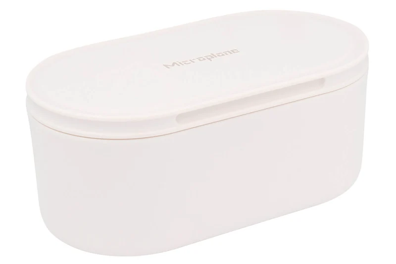 Râpe Microplane 3-en-1 blanche avec boîte de conservation et double couvercle