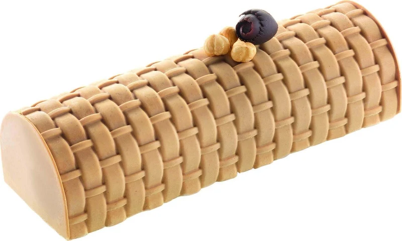 Kit moule à bûche 250 x 90mm + tapis de décor Silikomart