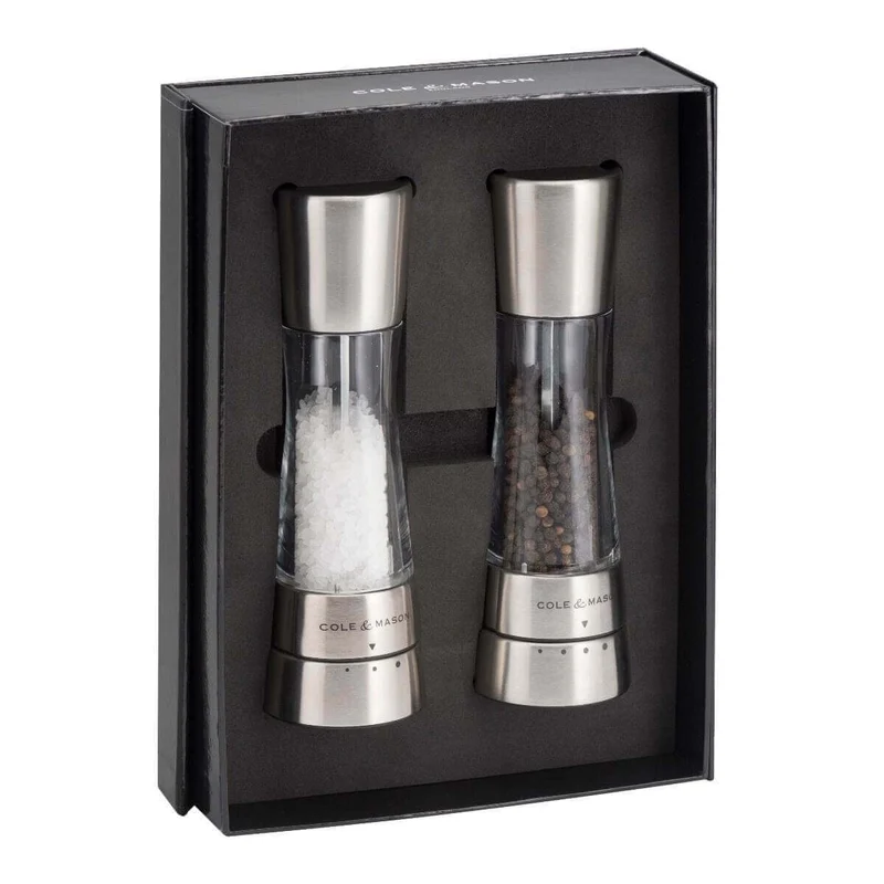 Coffret de 2 moulins sel/poivre Derwent Cole & Mason 19cm