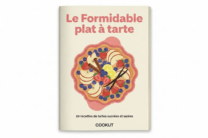 Plat à tarte Cookut Le Formidable avec coupe-tarte graphite