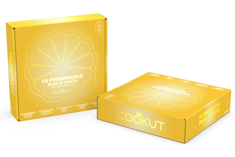 Plat à tarte Cookut Le Formidable avec coupe-tarte mangue - Édition limitée 2026