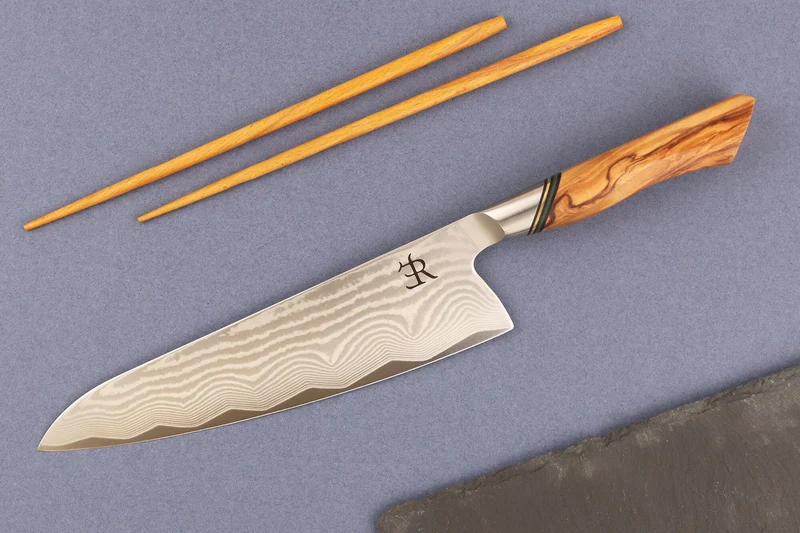 Couteau de chef 20,5cm Ryda Knives A-73 Legacy Damas et manche en olivier