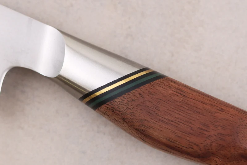 Couteau à découper 20,5cm Ryda Knives A-30 San Maï et manche en noyer