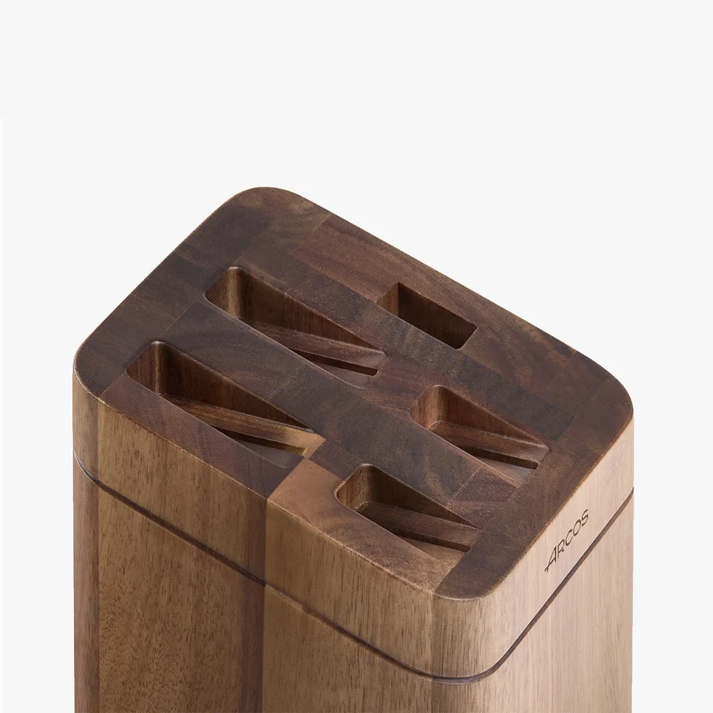 Soporte de Cuchillos de Madera de Acacia