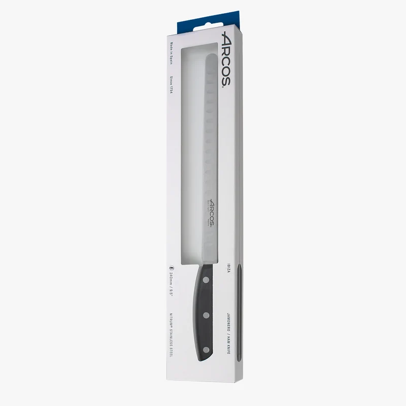 Cuchillo jamonero flexible alveolos 240 mm Serie Ibiza