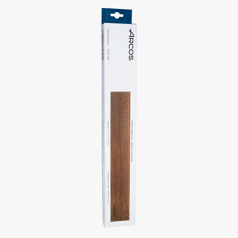 Soporte magnético para cuchillos Arcos en madera de nogal 45 cm