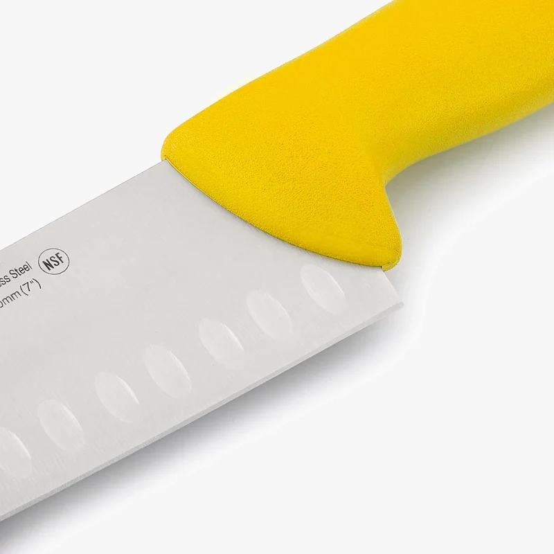 Cuchillo Santoku color amarillo Serie 2900 180 mm