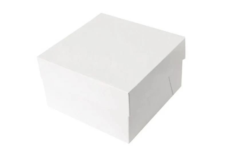 Boîte à gâteaux Patisdécor en carton blanc