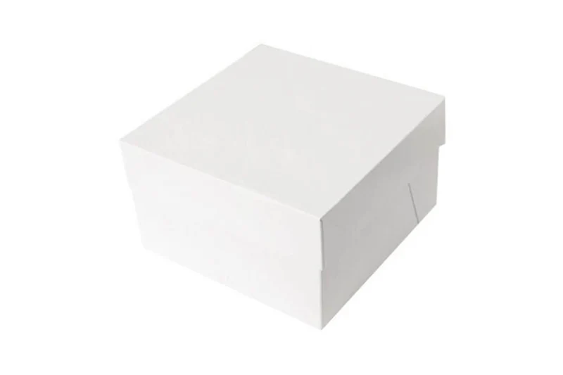 Boîte à gâteaux Patisdécor en carton blanc