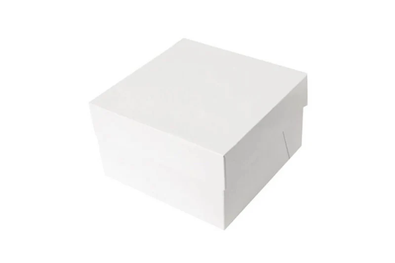 Boîte à gâteaux Patisdécor en carton blanc