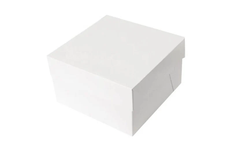 Boîte à gâteaux Patisdécor en carton blanc
