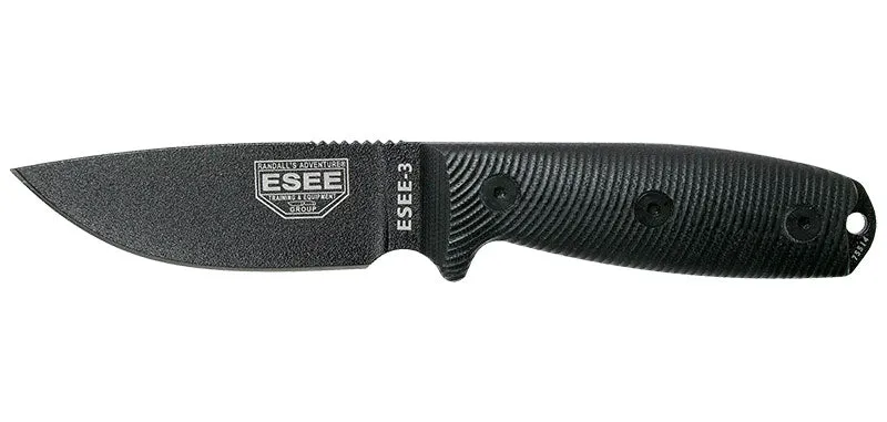Couteau Fixe ESEE-3 Noir ESEE