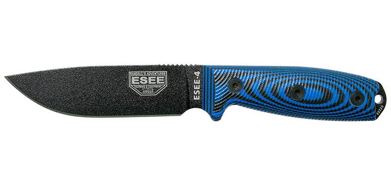 Couteau ESEE-4 Lame Noire Bleu/Noir ESEE