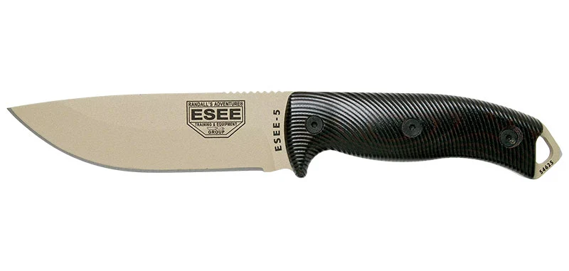 Couteau ESEE-5 Lame Désert Noir ESEE