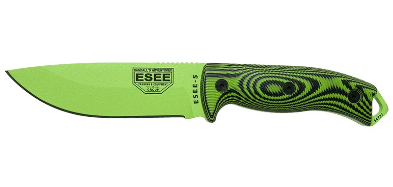 Couteau ESEE-5 Lame Venom Green