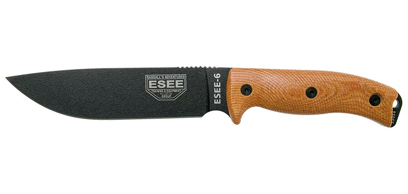 Couteau ESEE-6 Lame Noire Marron ESEE