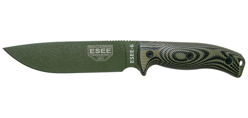 Couteau ESEE-6 Lame Verte Noir ESEE