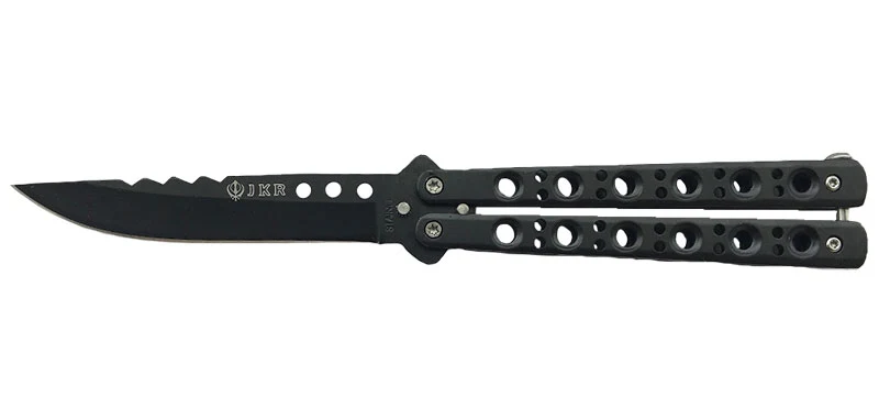 Couteau papillon noir jkr