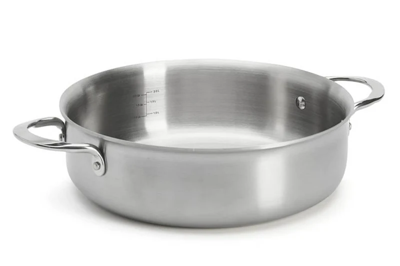 Sautoir droit De Buyer Alchimy en inox 18/10 multicouches 3 plis