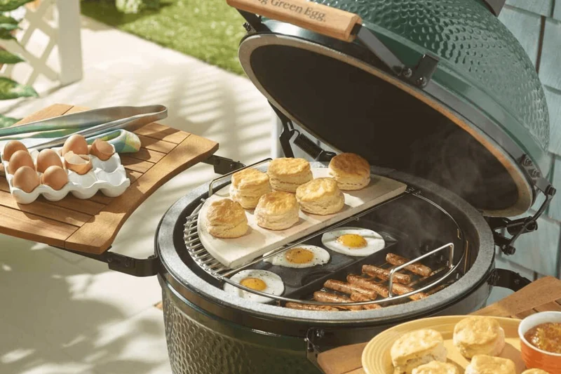 Demi-pierre convEGGtor en céramique pour Big Green Egg Medium