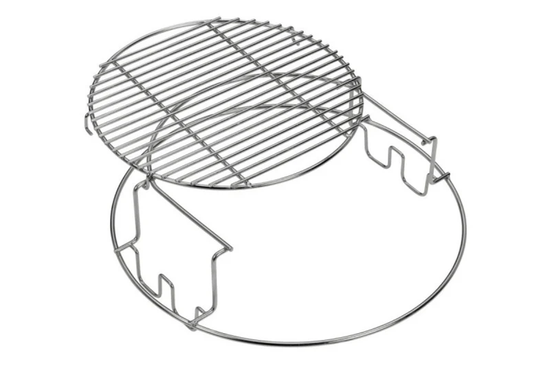 Rack multi-niveau avec grille ronde inox pour Big Green Egg Large