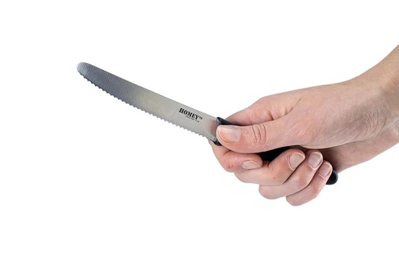 Set de 2 couteaux de cuisine universels Homey's Mölti SVART lame crantée 11cm