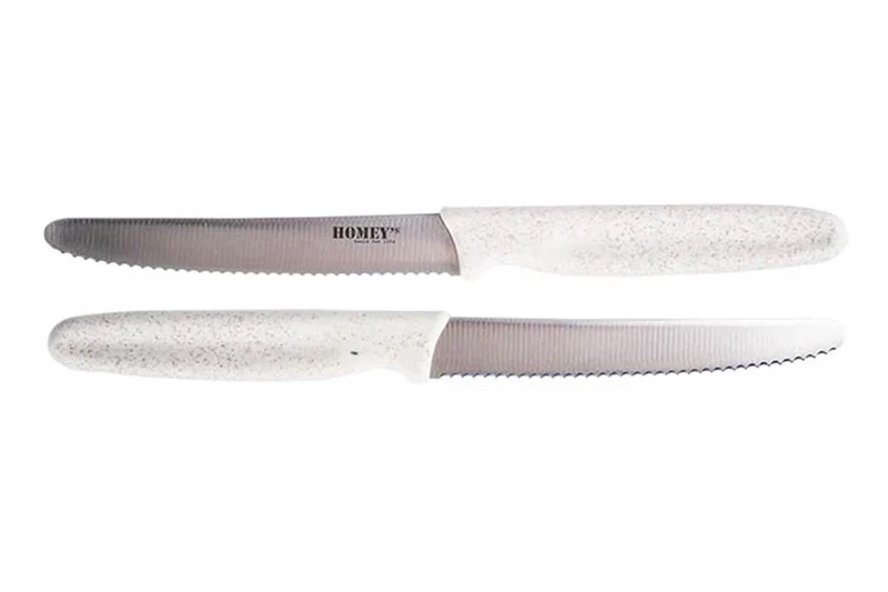 Set de 2 couteaux de cuisine universels Homey's Mölti VITT lame crantée 11cm