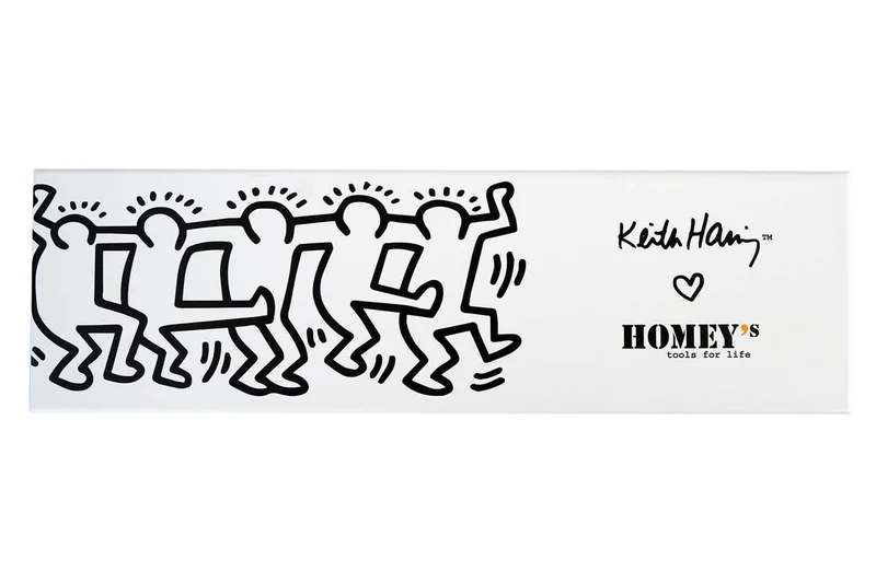 Coffret Homey's Keith Haring couteau de chef 21cm et baguettes Saibashi 30cm