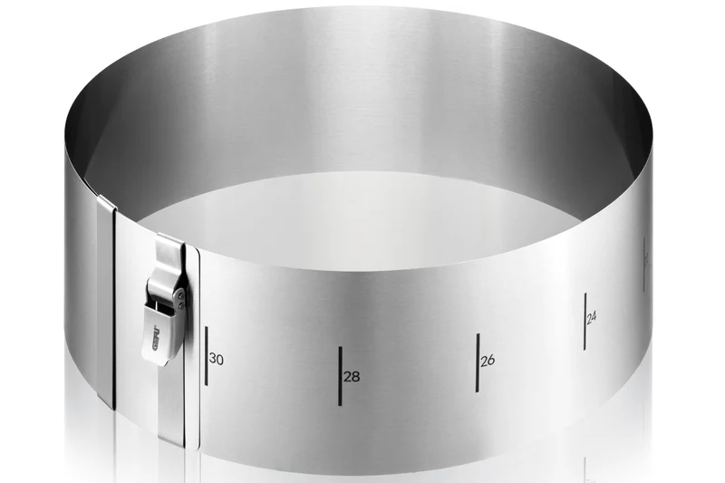 Cercle à gâteaux extensible Gefu Tondo Clip en acier inoxydable hauteur 10cm