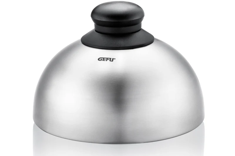 Cloche à burger et fondante Gefu BBQ en acier inox diamètre 15cm